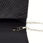 Shiny Pleated Clutch by Amy