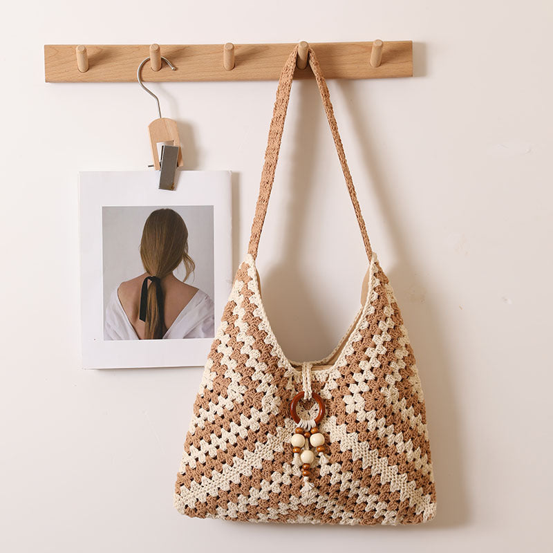 Ethnic Traditional Shoulder Bag Cotton Thread Woven Bag