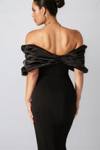 Tiana Solid Colour Wrap Hip Dress