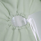Matcha Green Slim Trench Coat Blazer