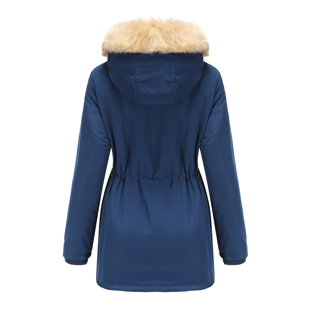 Lambskin Fleece Padded Loose Parkas