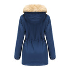 Lambskin Fleece Padded Loose Parkas