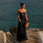 Cutout Strapless Beach Party Dress