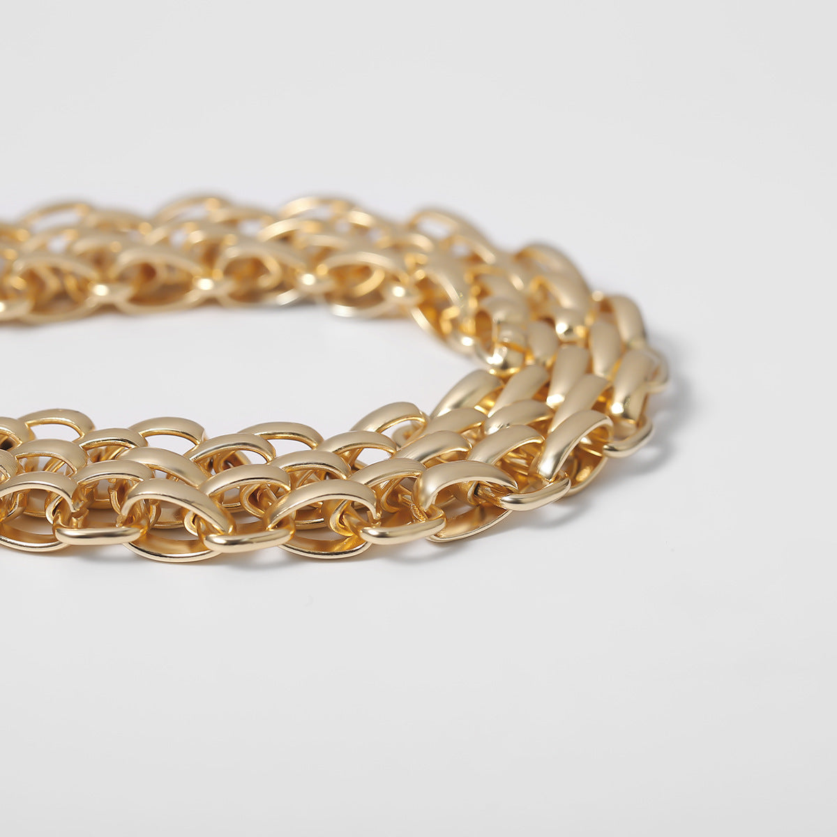 Punk Style Chunky Curb Chain Choker Necklace