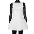 Karla Boutique Women's a Line Dress with Cut and Figure Shaping Design Everyday Luxe Edit