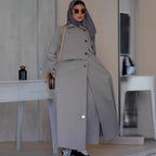 Retro Motorcycle Mid-Length Coat