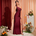 One Shoulder Evening Dress Slim Fit Fishtail Gown