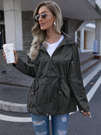 Mesh Breathable Rain Coat Hoodie