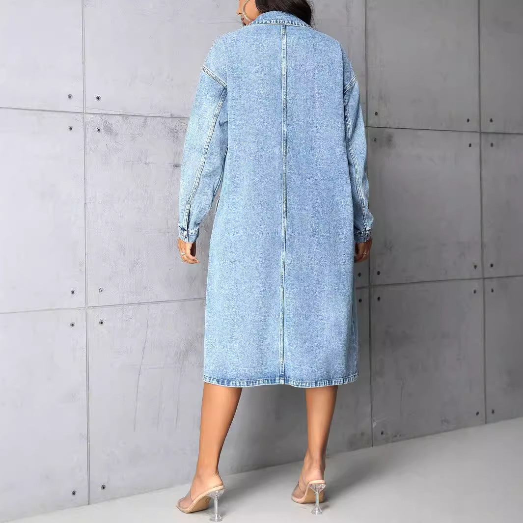 Denim Loose Long Coat