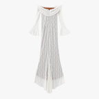 Off-Shoulder Lace Maxi Dress