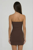 Off-Shoulder Strapless Bodycon Dress