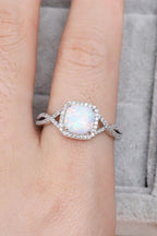 Blue Zone Planet | Opal Contrast Crisscross Ring
