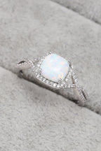 Blue Zone Planet | Opal Contrast Crisscross Ring