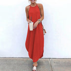 Luz Exclusive Spaghetti Strap Dress with Side Slit Chic Silhouette Collection
