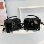 Studded Leather Punk Rock Rivet Chain Wallet Purse Crossbody Handbag
