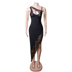 Strappy Sleeveless Lace Maxi Bandage Dress PZC1493