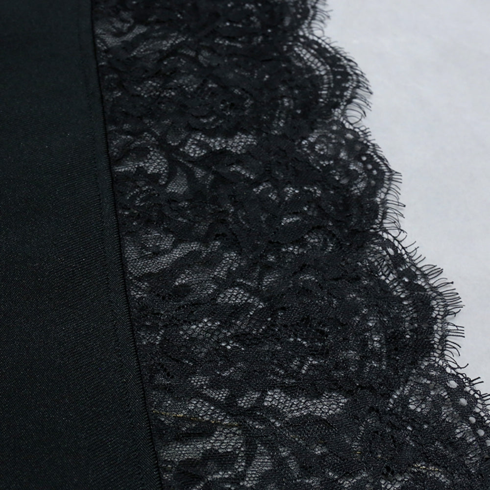 Strappy Sleeveless Lace Maxi Bandage Dress PZC1493