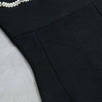 Strappy Sleeveless Midi Bubble Beads Bandage Dress PZC1936