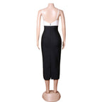 Strappy Sleeveless Midi Cut Out Bandage Dress PZL3010