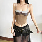 Patch Corset Top