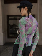 Patchwork Asymmetric Mesh Top