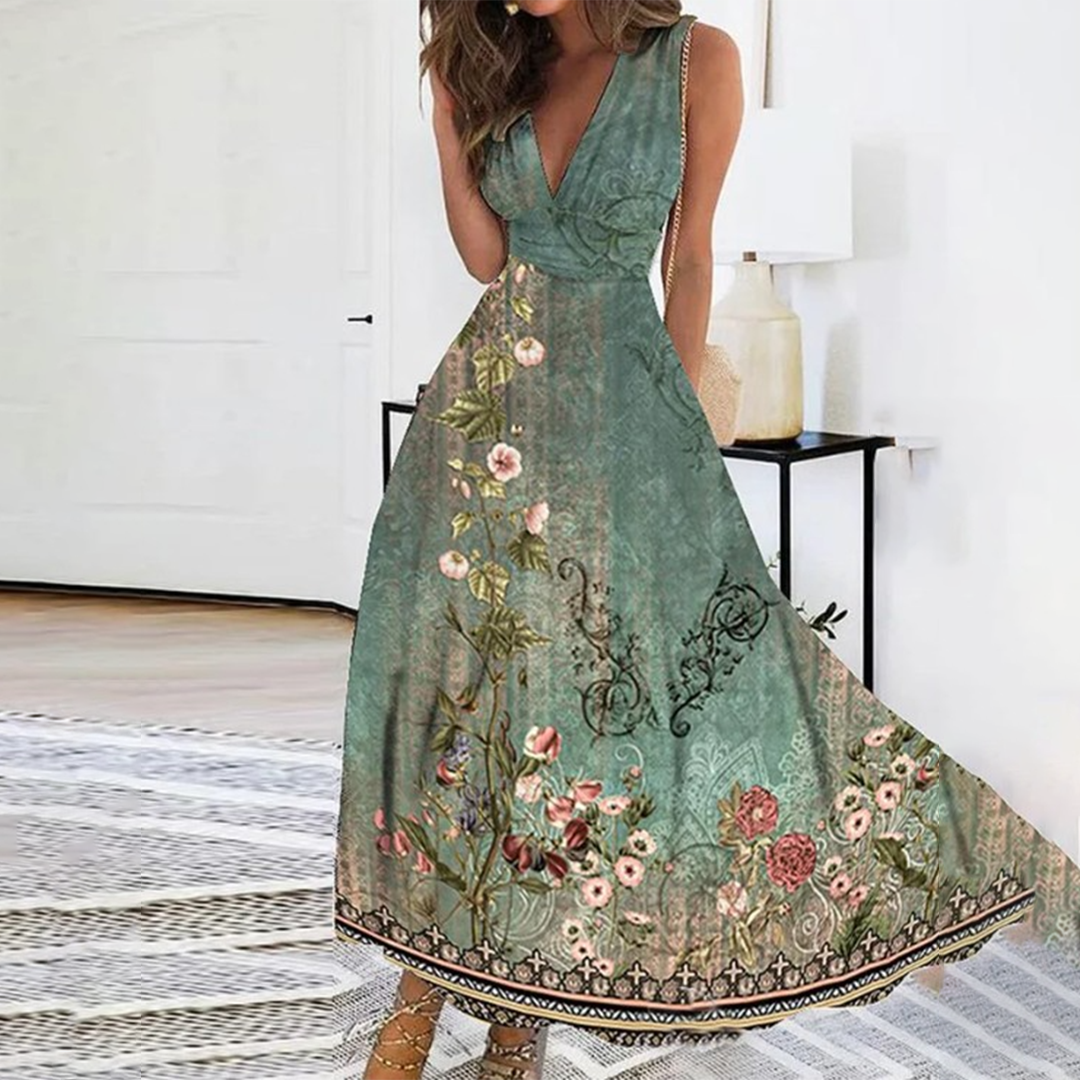 Mikka Boutique Floral Dress Chic Silhouette Collection