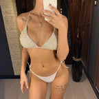 Pearl Beaded Bikini Set