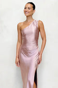 Lucía Chic Maxi Dress Dusty Pink Premium Wardrobe Essential