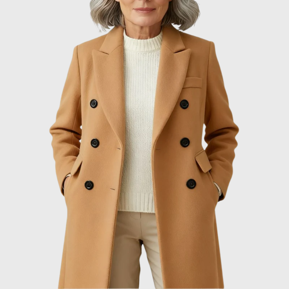 | Women Classic Wool Overcoat