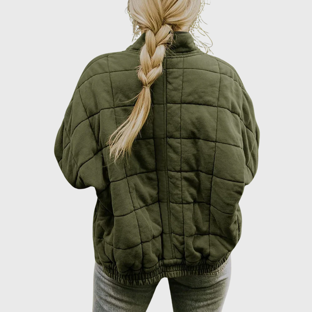 | Quilted oversized jacket