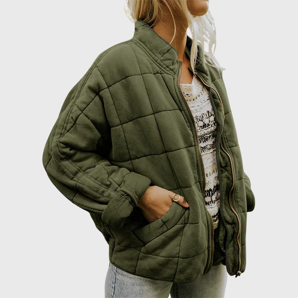 | Quilted oversized jacket