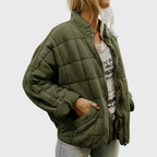 | Quilted oversized jacket