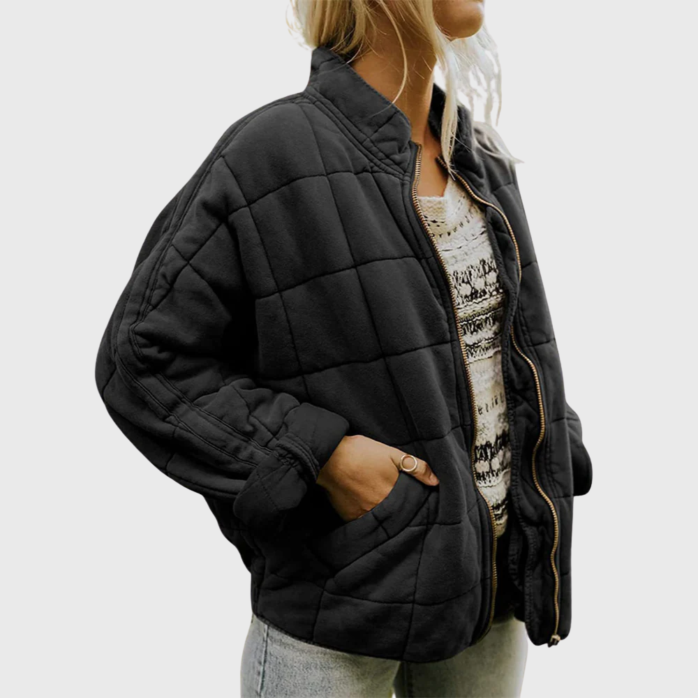 | Quilted oversized jacket