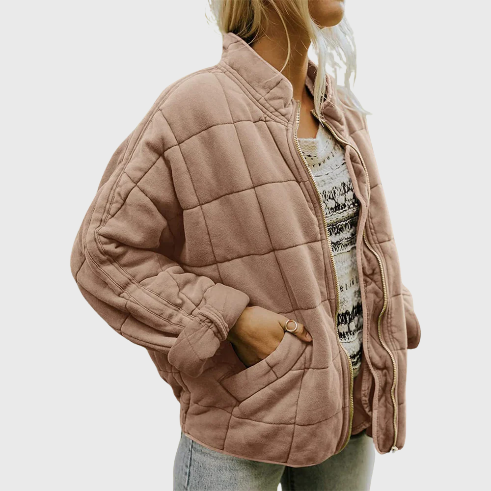 | Quilted oversized jacket