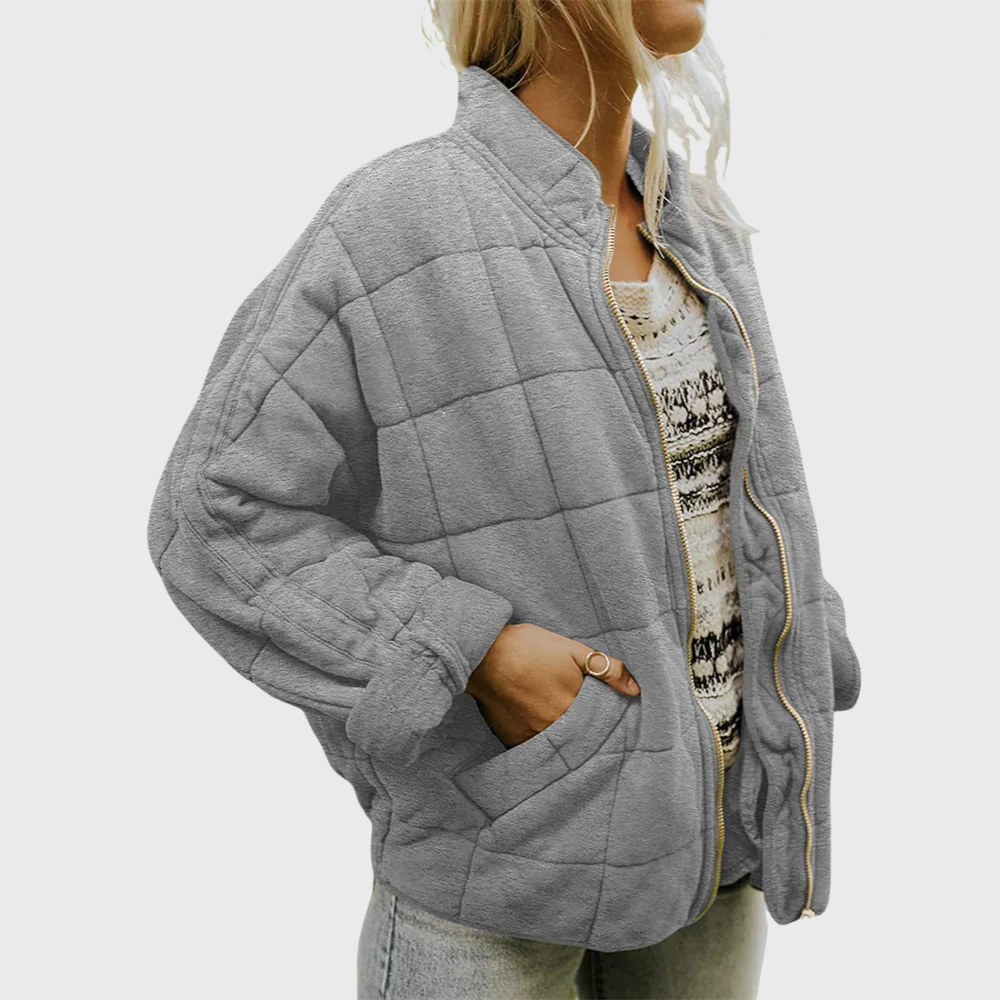 | Quilted oversized jacket