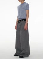 Pinstripe Wide Leg Pants
