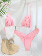 Pleated Bikini Set