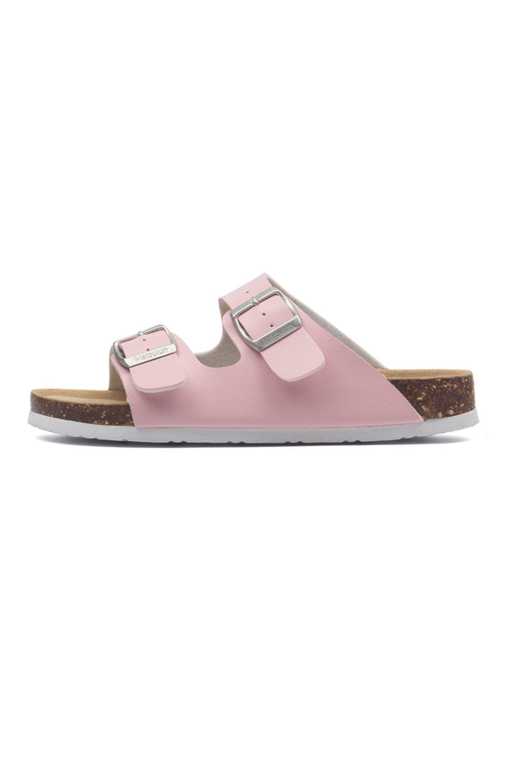 Printed Buckle Flat Sandals