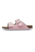 Printed Buckle Flat Sandals