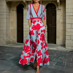 Elena | Floral Wrap Dress