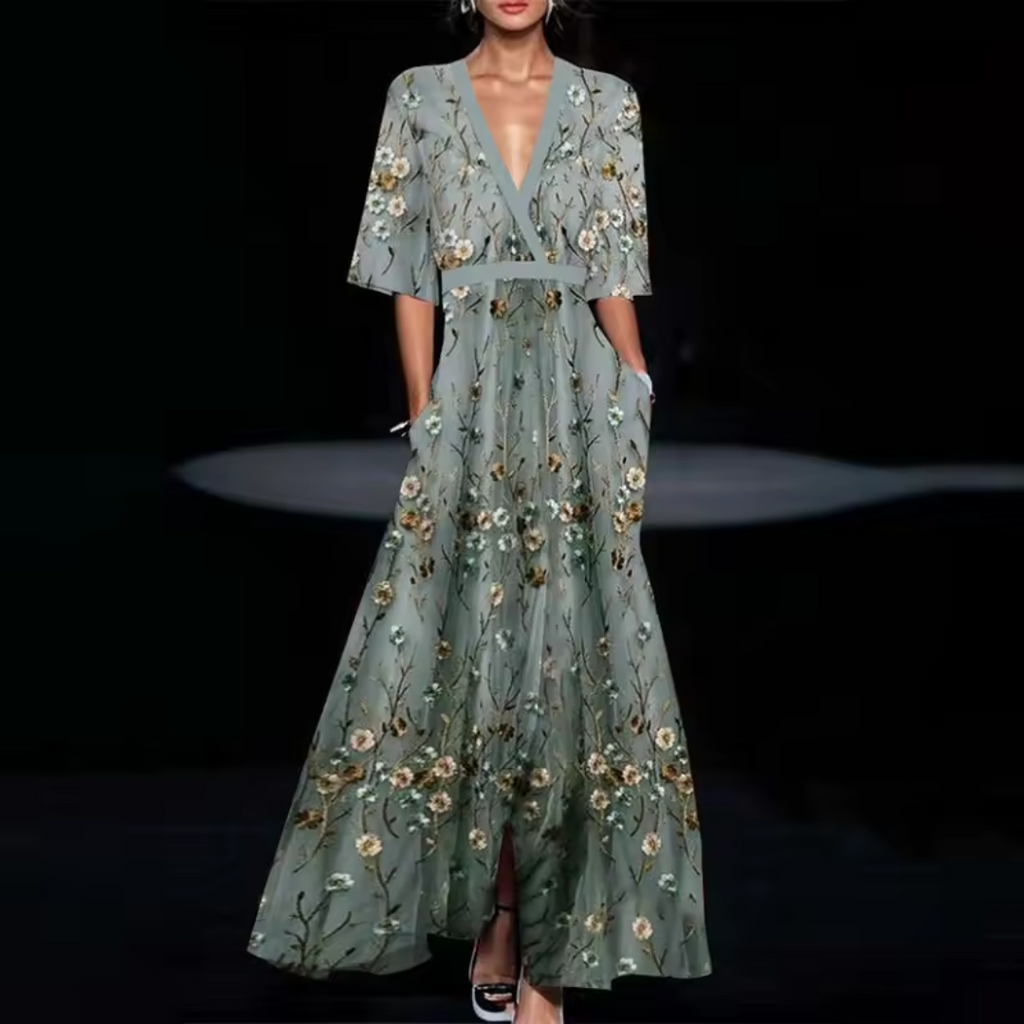 Elena | Floral Wrap Dress