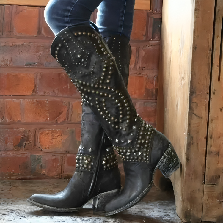 | Western Knee-High Boots