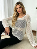 Sheer Mesh Loose Chiffon Shirt