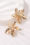 Large Floral Drop Earrings