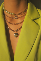 Layered Gothic Baroque Pearl Chunky Chain Necklace