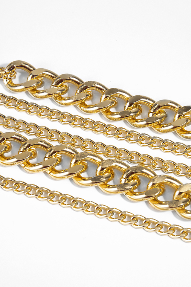 Layered Baroque Chain Necklace in Gothic Style