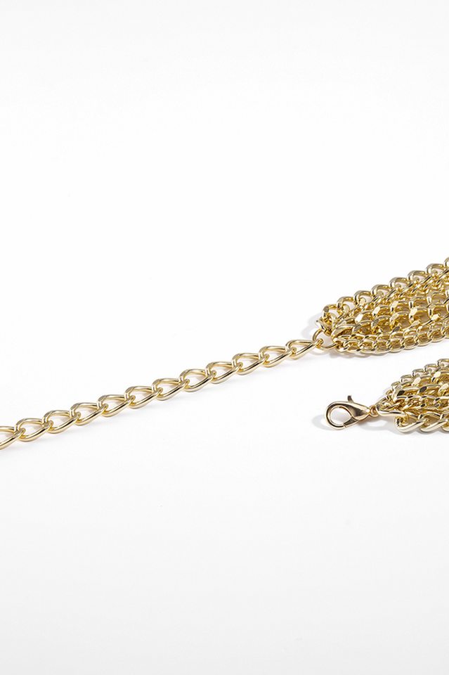 Layered Baroque Chain Necklace in Gothic Style