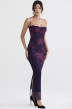 Aiza Purple Floral Dress