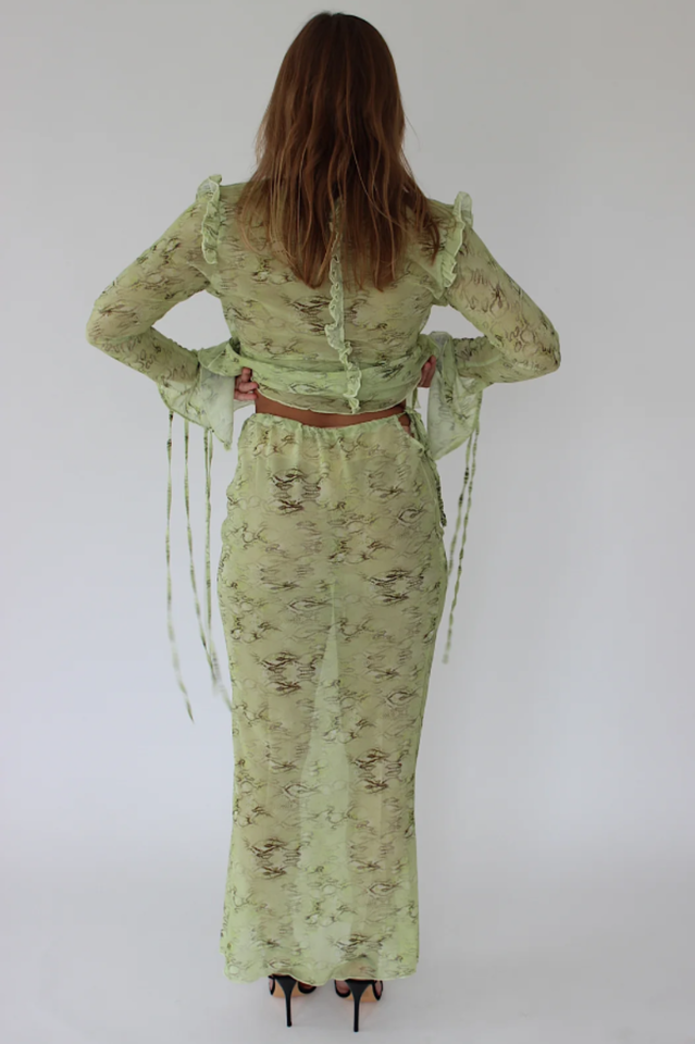 Cobra Blouse + Skirt Set