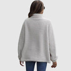 Quilted Plush Patchwork Women__ Winter Jacket